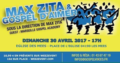Concert Gospel avec Max Zita et le Choeurs Marseille Gospel Academy