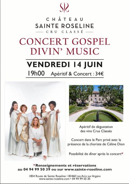 Concert Gospel au Château Sainte Roseline