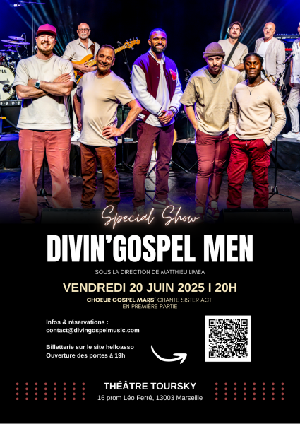 Les Divin'Gospel MEN au Théâtre Toursky